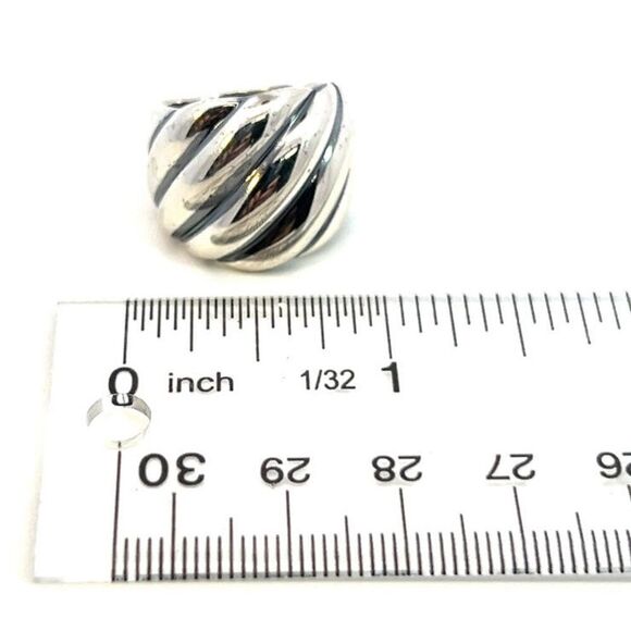 David Yurman Authentic Estate Cable Ring Size 6 Silver 18 mm Height DY478 - Picture 10 of 10